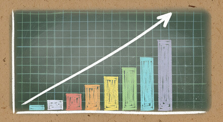 business graph showing growth