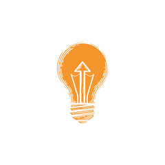 Idea icon logo flat vector design