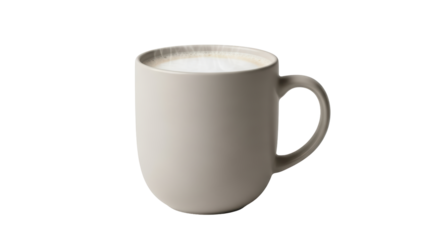 Isolated latte macchiato cup for coffee beverage, hot drink, caffeine on break, comfort drink