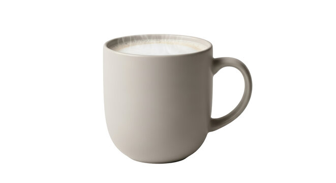 Isolated latte macchiato cup for coffee beverage, hot drink, caffeine on break, comfort drink