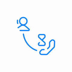 incoming voice call icon sign vector