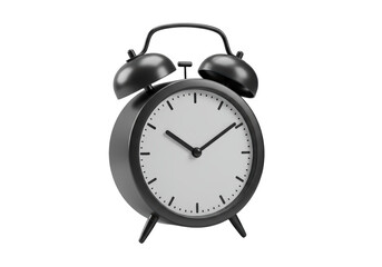 Isolated retro alarm clock time reminder waking up punctuality timing deadline alarm