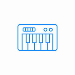 music instrument synthesizer icon sign vector