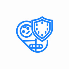 newborn insurance icon sign vector