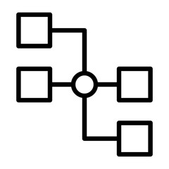 Company Structure Vector Icon