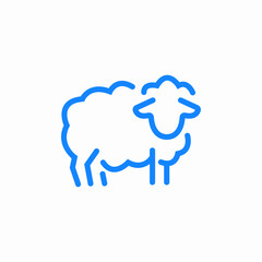 sheep animal icon sign vector