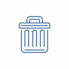 trash bin sign icon sign vector