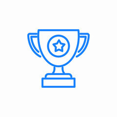 winner cup achieve icon sign vector