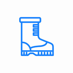 winter boot icon sign vector