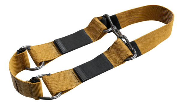 Tan adjustable straps with black padding