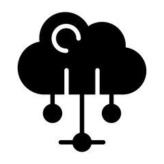 Cloud Computing Vector Icon
