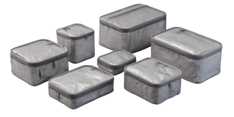 Set of Gray Travel Packing Cubes
