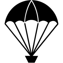 Creative details Parashoot icon vector illustration	