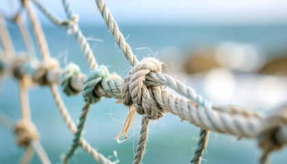 Mended Net With A New Thread