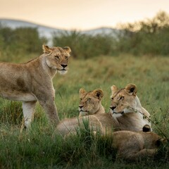 lion and lioness