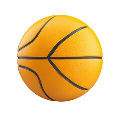 Fototapeta premium A detailed image of a classic orange basketball against a black background