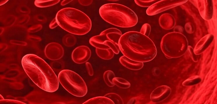 Sickle cell anemia as a red blood disease as a normal and abnormal hemoglobin anatomy medical illustration concept. - Powered by Adobe