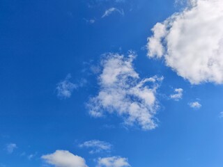 Sunner beautiful blue sky with white clouds. White Clouds on blue sky