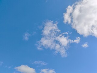 Sunner beautiful blue sky with white clouds. White Clouds on blue sky