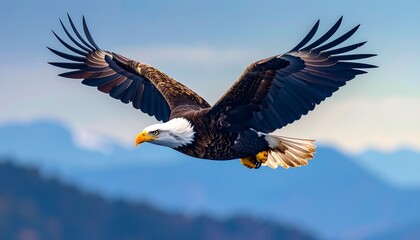 Obraz premium Majestic eagle soaring