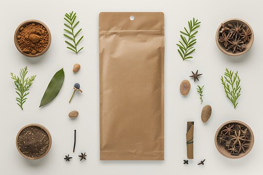 Incense packaging with black fragrance sticks high resolution picture