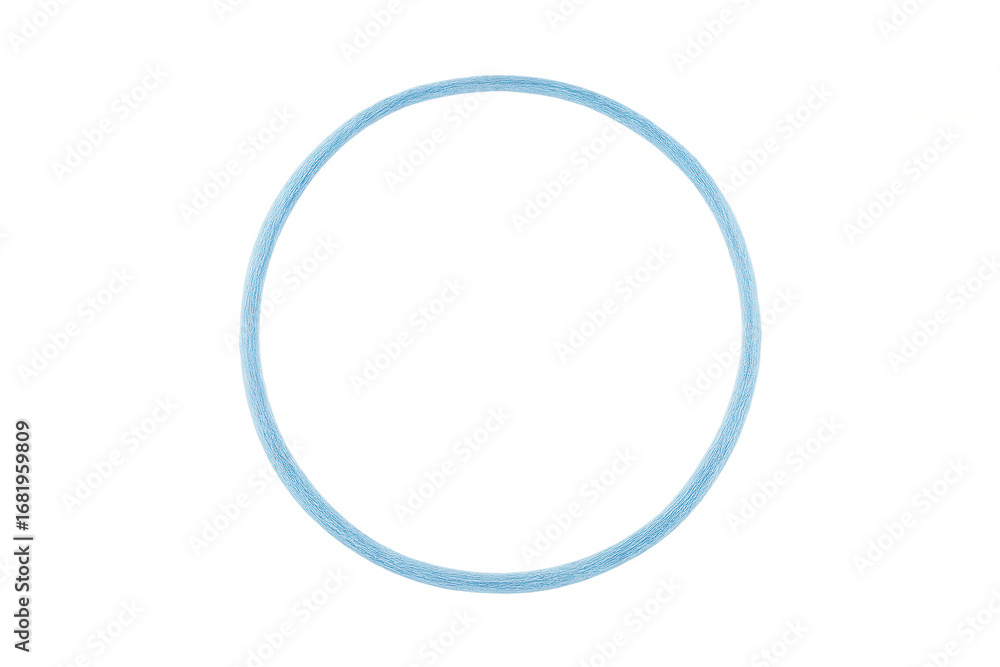 Aufkleber light blue circle frame featuring a transparent background, ideal for enhancing various graphic desi