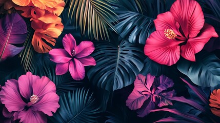 Elegant hibiscus petals glowing softly in natural floral charm picture