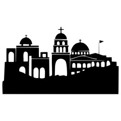 Barcelona Skyline sillouette