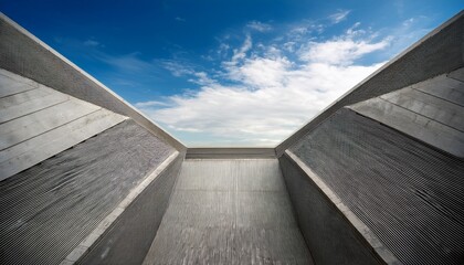 Fototapeta premium concrete wall and sky