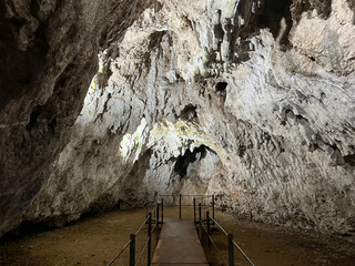 Cave Interior with Walkway