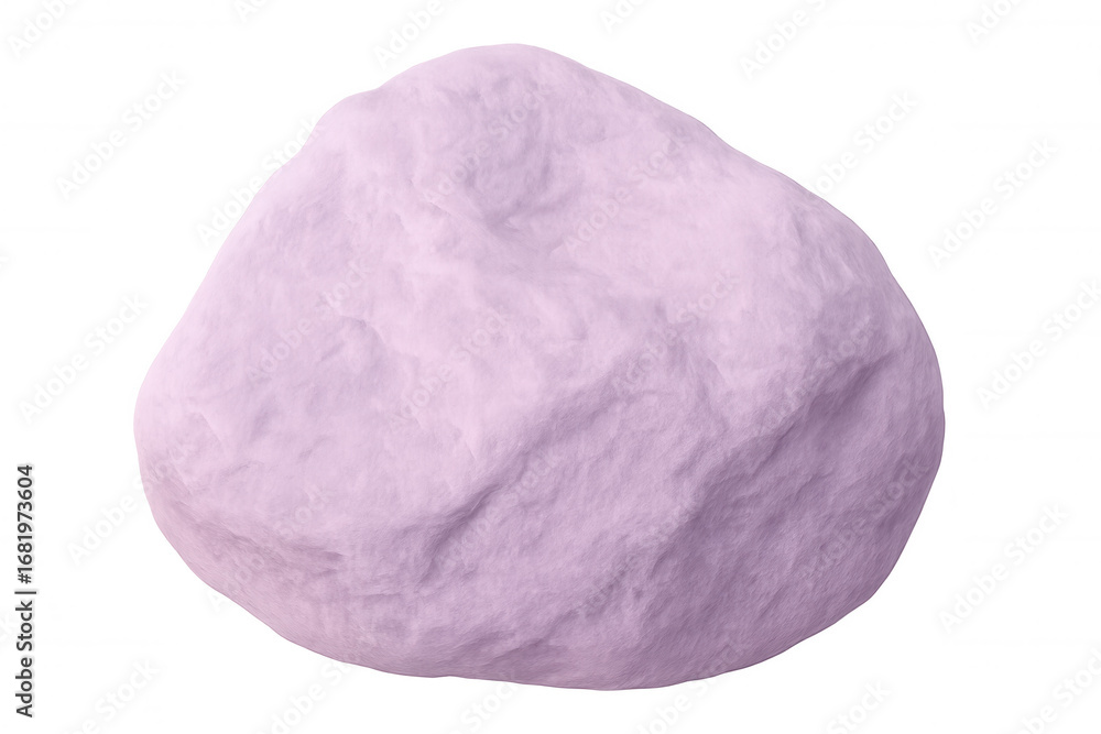 Fototapete 3d rendering of a fluffy purple rock isolated on transparent background, creating a soft and surreal visual