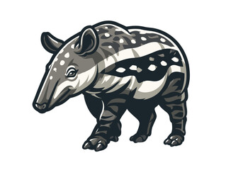 Fototapeta premium Tapir walking in nature