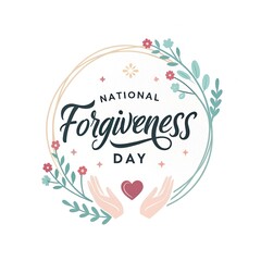 national forgiveness day logo, national forgiveness day poster, national forgiveness day banner, national forgiveness day illustration, national forgiveness day concept