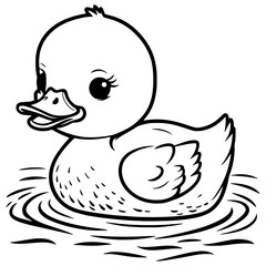 Duck Animal Coloring Page