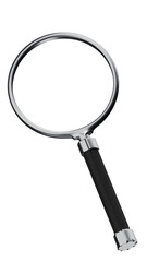 magnifying glass on a transparent background