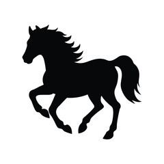 horse silhouette vector