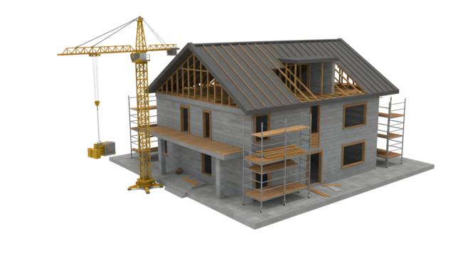 Multiple views of a gray modern chair on transparent background