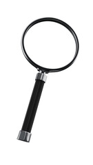 magnifying glass on a transparent background