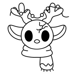 Spooky Cute Christmas Coloring Stamp