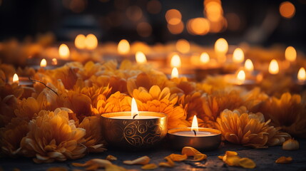 Day of the dead or dia de los muertos themed design for background, banner, wallpaper, cards, or advertising