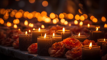 Day of the dead or dia de los muertos themed design for background, banner, wallpaper, cards, or advertising