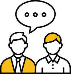 man with speech bubble