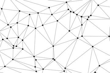 Obraz premium Global network connection background for banner design. Abstract line background with connecting dots and lines. Network Connecting dot polygon social network communication. Internet technology.