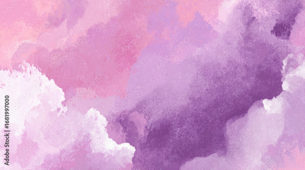 Poster soft pink and purple clouds blend seamlessly in this abstract background, creating dreamy and serene