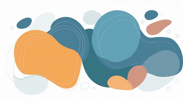 abstract blobs for skincare and wellness design