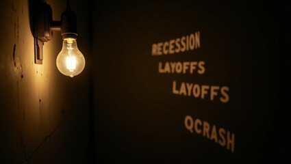 The Flicker of Fear: A Noir Omen of Economic Descent