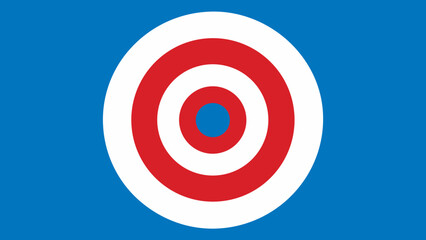 Clean Minimalist Graphic of a Bullseye Target Icon for Precision