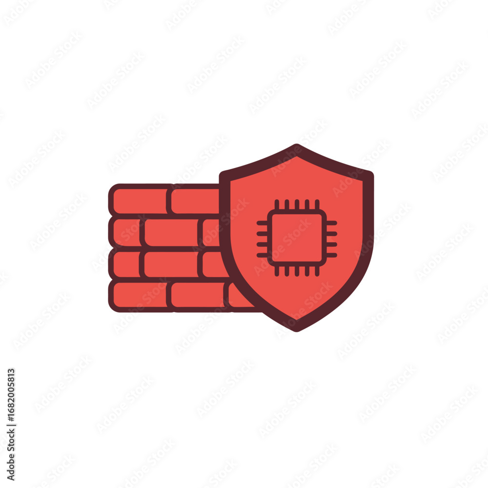 Poster protecting systems with shield and firewall chips in digital landscape