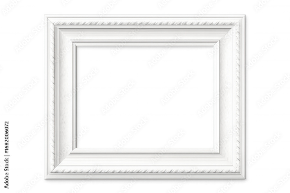 Poster weathered white rectangular frame with nautical rope texture, transparent background providing seaml