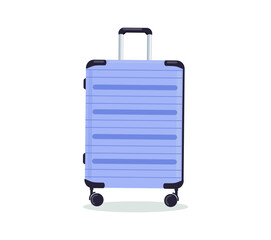 Travel suitcase vector illustration. Adventure time and trevellers. Traveling bags and suitcases for travelers. Baggage